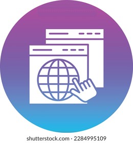 Browser vector icon. Can be used for printing, mobile and web applications.