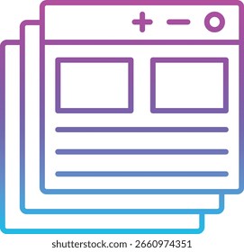 Browser vector icon. Can be used for printing, mobile and web applications.