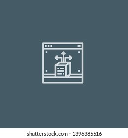 Browser vector icon. Browser concept stroke symbol design. Thin graphic elements vector illustration, outline pattern for your web site design, logo, UI. EPS 10.