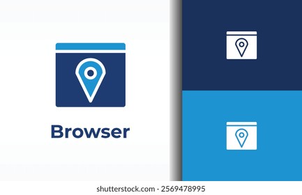 Browser vector, icon or logo sign isolated symbol illustration