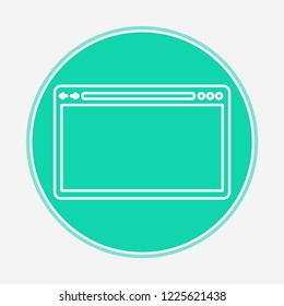 Browser vector icon sign symbol