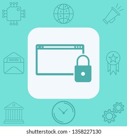 Browser vector icon sign symbol