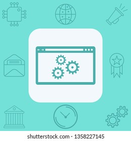 Browser vector icon sign symbol
