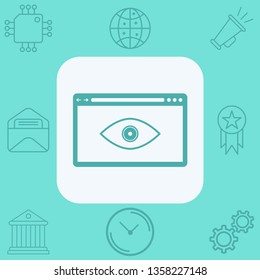 Browser vector icon sign symbol