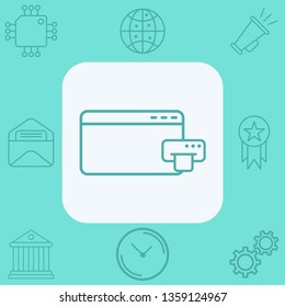 Browser vector icon sign symbol