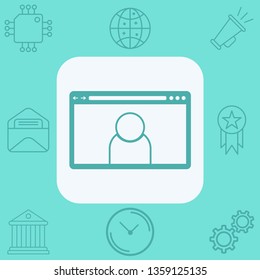Browser vector icon sign symbol