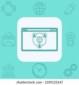 Browser vector icon sign symbol