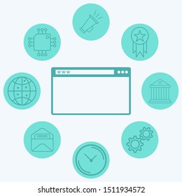 Browser vector icon sign symbol
