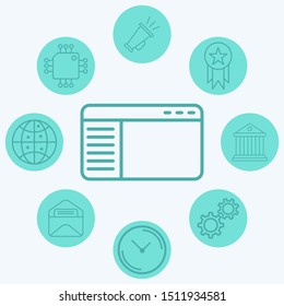 Browser vector icon sign symbol