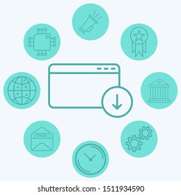 Browser vector icon sign symbol
