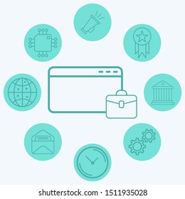 Browser vector icon sign symbol
