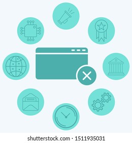 Browser vector icon sign symbol