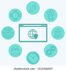 Browser vector icon sign symbol
