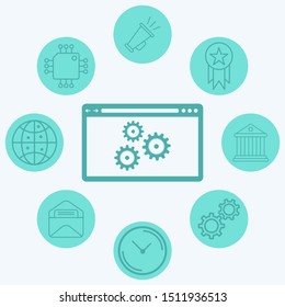 Browser vector icon sign symbol