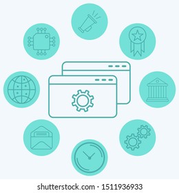 Browser vector icon sign symbol