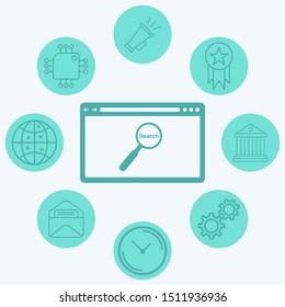 Browser vector icon sign symbol
