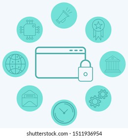 Browser vector icon sign symbol