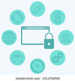 Browser vector icon sign symbol
