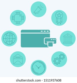 Browser vector icon sign symbol