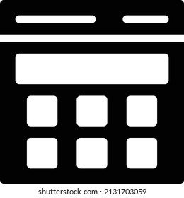 ilustración vectorial de explorador aislada en un fondo transparente. iconos vectoriales de glifo para el concepto o gráficos web.