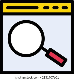 browser vector illustration isolated on a transparent background. stroke vector icons for concept or web graphics.