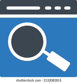 ilustración vectorial de explorador aislada en un fondo transparente. iconos vectoriales de glifo para el concepto o gráficos web.