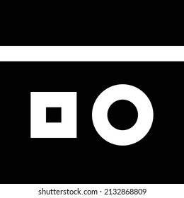 browser vector illustration isolated on a transparent background. glyph vector icons for concept or web graphics.