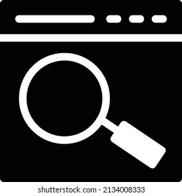 ilustración vectorial de explorador aislada en un fondo transparente. iconos vectoriales de glifo para el concepto o gráficos web.