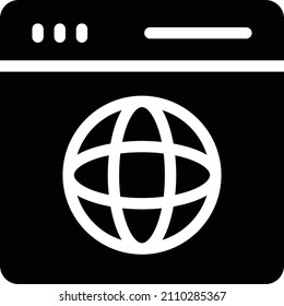 Browser Vector illustration on a transparent background.Premium quality symmbols.Glyphs vector icon for concept and graphic design.