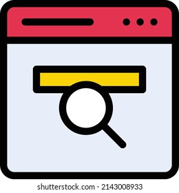 ilustración del vector del explorador en un fondo transparente.Símbolos de calidad premium.Icono del vector de trazo para el diseño de concepto y gráfico.