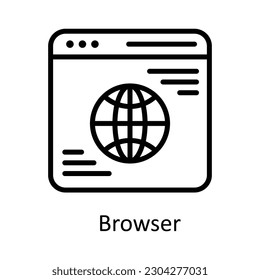 vector de explorador   ilustración de diseño de iconos de esquema. Símbolo de trabajo en curso sobre fondo blanco archivo EPS 10
