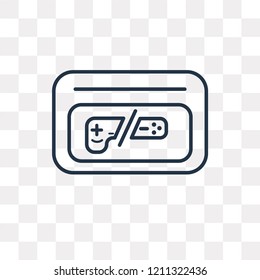 Browser vector outline icon isolated on transparent background, high quality linear Browser transparency concept can be used web and mobile