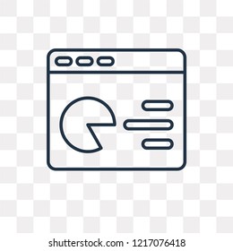 Browser vector outline icon isolated on transparent background, high quality linear Browser transparency concept can be used web and mobile