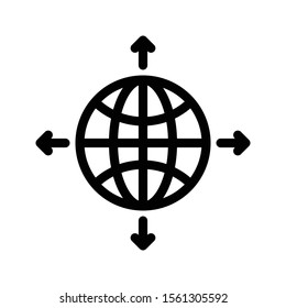 browser vector thin line icon 