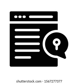 browser vector thin line icon 