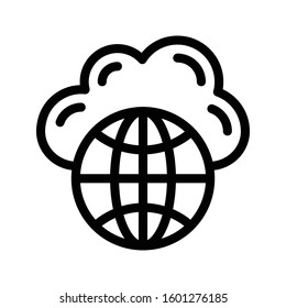browser vector thin line icon 