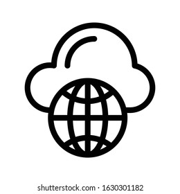 browser vector thin line icon 