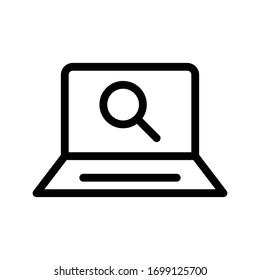 browser vector thin line icon 