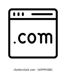 browser vector thin line icon 