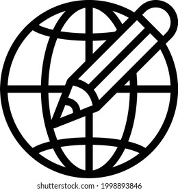 browser vector thn line icon