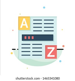 Browser, Web, Code, Internet Abstract Flat Color Icon Template. Vector Icon Template background