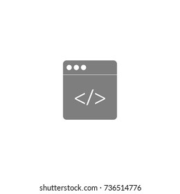 browser web icon on white background
