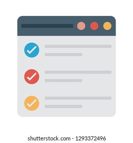 browser  web page   checklist  
