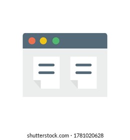 Browser, web site, files icon. Simple color vector elements of internet explorer icons for ui and ux, website or mobile application
