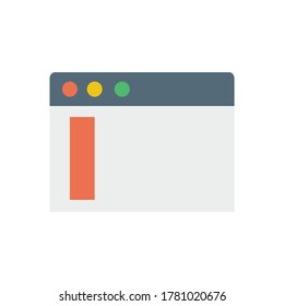 Browser, web site, icon. Simple color vector elements of internet explorer icons for ui and ux, website or mobile application
