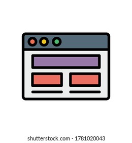 Browser, web site, pictures icon. Simple color with outline vector elements of internet explorer icons for ui and ux, website or mobile application