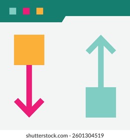 Browser Website Internet Icon Vector Flat Illustration