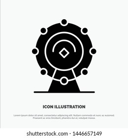 Browser, Wifi, Service, Hotel Solid Black Glyph Icon