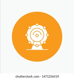Browser, Wifi, Service, Hotel white glyph icon. Vector Icon Template background