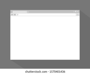 Browser Window In Flat Style